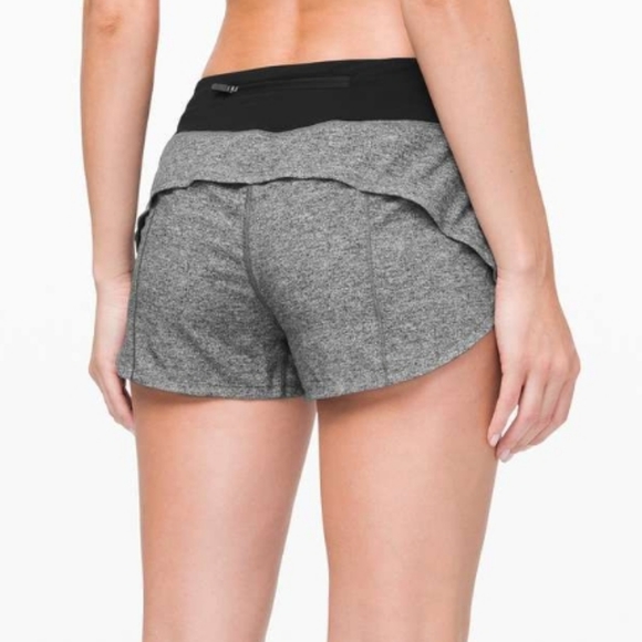 lululemon athletica Pants - Lululemon Speed Shorts Grey/Black in size 4